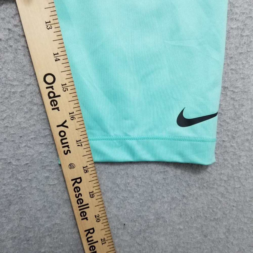 Nike Pro Sweatpants Womens Medium Green Elastic Dri Fit Cyan - Picture 7 of 10
